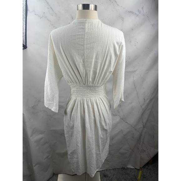 WATER WATER EVERY WEAR Swimsuit Cover-up sz M Cardigan Weave Over Waist Tie - Picture 11 of 16